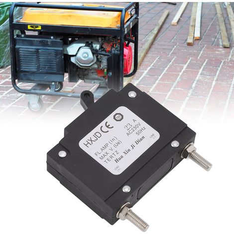 2 pièces détachées pour groupe électrogène à essence 5-6,5 kW avec disjoncteur 23 A, disjoncteur triphasé 230 V. (1/5)