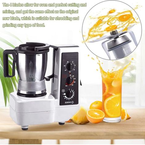 Ersatzmesser für den Vorwerk Thermomix TM3300, kompatibel mit der Küchenmaschine, Edelstahl mit Dichtung (1/4)