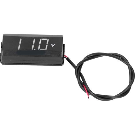 Universeller digitaler Spannungsprüfer (12–80 V) mit weißer LED-Anzeige für Auto, Motorrad und Elektrofahrzeug. (1/5)