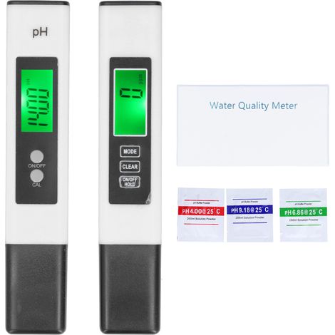 PH TDS 3-en-1 Testeur ÉC Température Précision 0,01 pH ±2% Stylo Haute Exactitude Blanc A2 PH02SL (1/5)