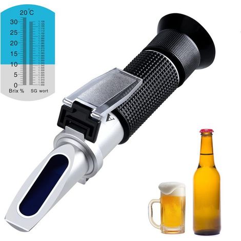 Brix Réfractomètre pour brassage de moût de bière, Réfractomètre de 0 à 80% (1/5)