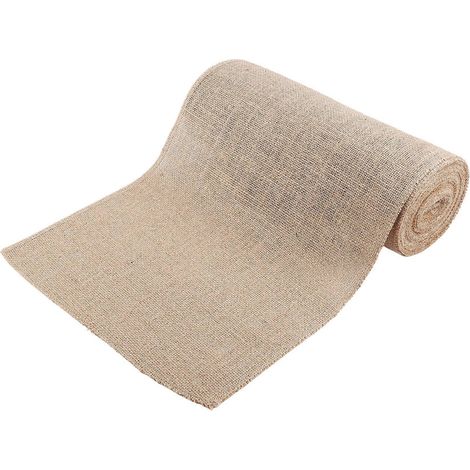 1 Roll Burlap table chemin 30cm Width 10M long Burlap tissu Roll Farmhouse table chemin Country Wedding Decoration (1/5)