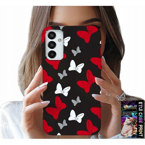 Custodia per Samsung Galaxy M13 4G - fiocchi rossi e bianchi, topo, motivi (1/5)