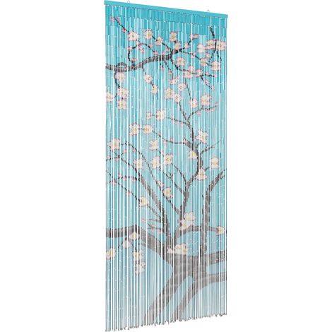vidaXL  Insect Door Curtain  Multicolor 200 x 90 cm Bamboo