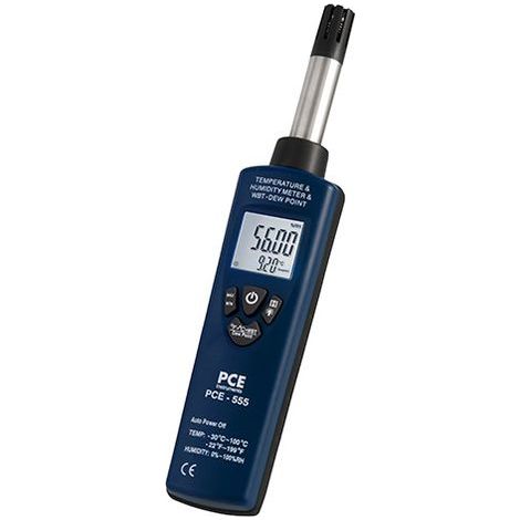 PCE Instruments PCE-555 Luftfeuchtemessgerät (Hygrometer) 0 % rF 100 % rF (1/3)