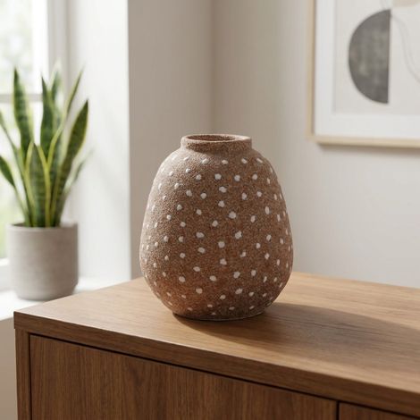 Spoty Patterned Decorative Display Vase (1/2)