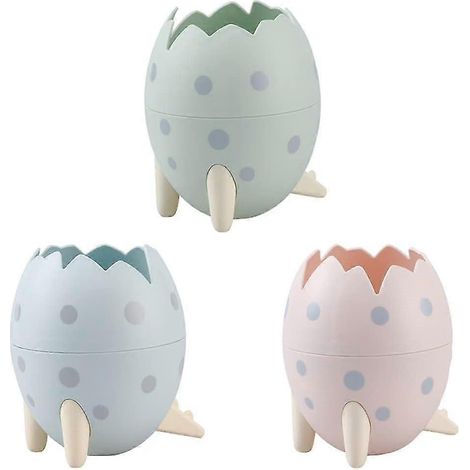 Pot à crayons (lot de 3) - Organisateur de crayons en plastique - Porte-crayons de bureau - Organisateur de fournitures scolaires - Idéal pour l'école et la maison