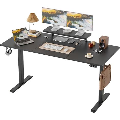 Electric Standing Sitting Desk with Mobile Monitor Stand (1/5)
