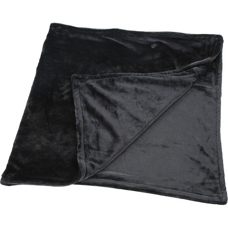 Couverture Chauffante Polaire avec Fibre de Carbone - 3 Températures Réglables, Châle Sécurisé pour Canapé (1/5)