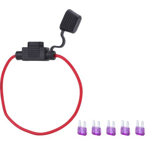 5-teiliger Sicherungshalter mit ATC/ATO-Sicherungen für Auto, Boot, Wohnmobil (3A Flachsicherung) (1/5)