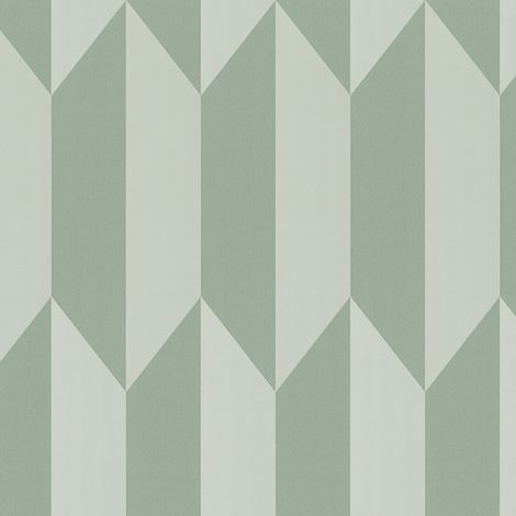 Exclusive luxury wallpaper wall Profhome 790864 hot embossed non-woven wallpaper textured with geometric shapes shimmering green pastel turquoise mint green 5,33 m2