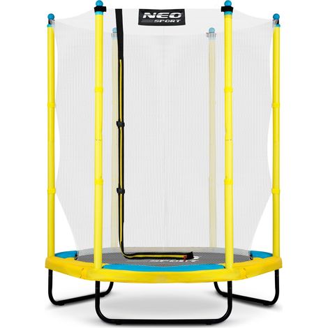 Trampoline de jardin pour la maison 140 cm 4 pieds Neosport pour enfants (1/5)