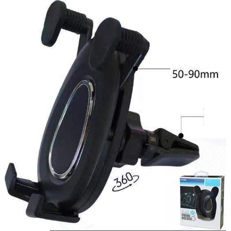 TrAdE Shop Traesio - Supporto Cellulare Auto Per Cruscotto Parabrezza Con Clip Portacellulare 360° -