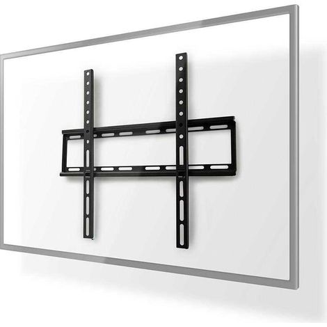 Soporte de pared fijo para tv 23 55 peso maximo de pantalla soportado 35 kg distancia minima a la pared 23 mm acero negro