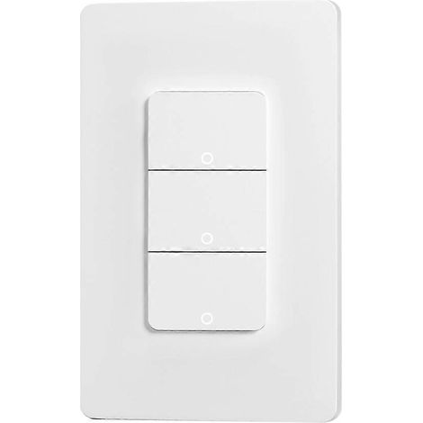 Tuya Zigbee Drucktaster, Physical Smart US 3-Tasten-Smart-Wandschalter mit Timer und Sprachsteuerung, US-Stecker. (1/5)