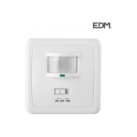 Détecteur de mouvement edm 140 degrés 12 mètres blanc