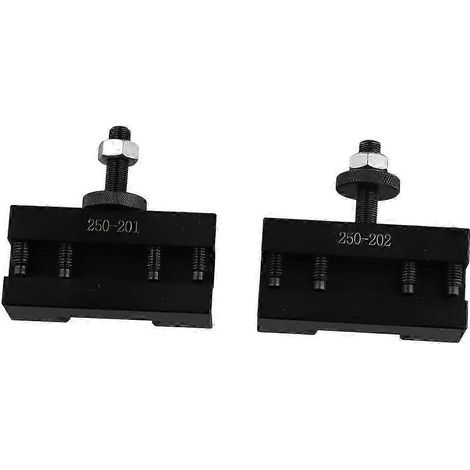 2 Stück Schnellwechsel-Werkzeughalter für CNC-Drehmaschinen, Plandrehhalter für Drehmaschinen – 250-201 & 250-20-JXLGV (1/5)