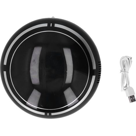 Robot de balayage - USB rechargeable - 18 x 7 cm - ABS - Noir - Pour sols durs et moquettes - 1 unité