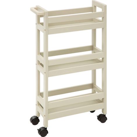 Carrello a 3 livelli colorama, beige naturale - 5five