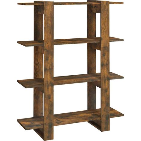 Maison Exclusive - Bücherregal/Raumteiler Räuchereiche 100x30x123 (1/5)