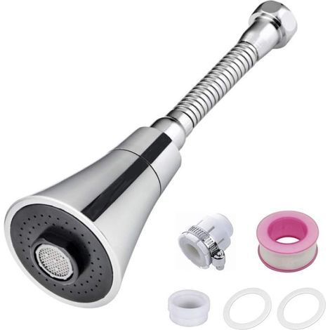 Evier Cuisine Economiseur D'Eau,Mousseur Robinet Douchette,Robinet Rotatif À 360 Degrés,Accessoires Inclus,Réglage 3 Modes,Robinet Pressurisé Pour Cuisine Et Salle De Bain (1/5)