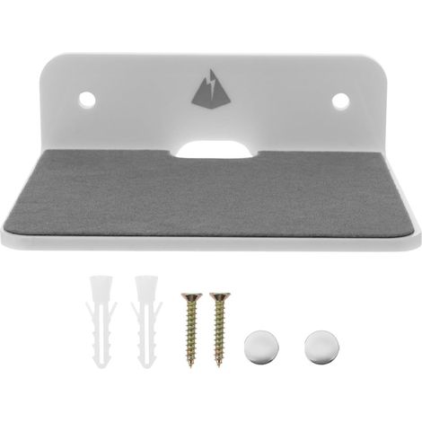 Support Mural pour Organiser Les Enceintes sans Fil en Acrylique Blanc Résistant à l'usure Rangement Multifonctionnel et Gain de Place pour Enceintes sans Fil (1/5)