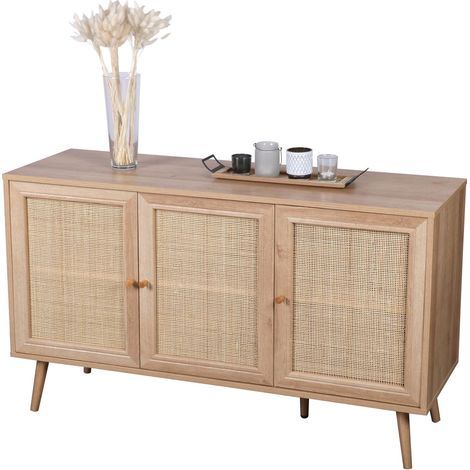 Buffet 3 portes effet cannage BALI (1/3)