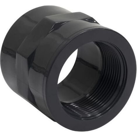C63278 – Kombiniertes Gewindenippel/-muffe, 50 mm Innengewinde auf 1 1/2" Innengewinde, Klebeverbindung – 10 bar Schlauchanschluss – gemischtes Ende – Kunststoff (1/5)