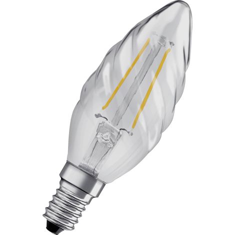 OSRAM HOMELIGHTING 4058075436565 LED CEE F (A - G) E14 forme de flamme torsadée 2.5 W = 25 W blanc chaud (Ø x L) 35 mm x 100 mm 1 pc(s) A679642 (1/9)