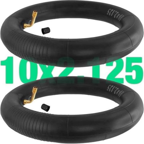 2 Chambres à air 10x2.125 avec Valve coudée 70-90 Compatible avec Pneu Gonflable 10x2.12510x2.2510x2.5 pour Trottinette (1/4)