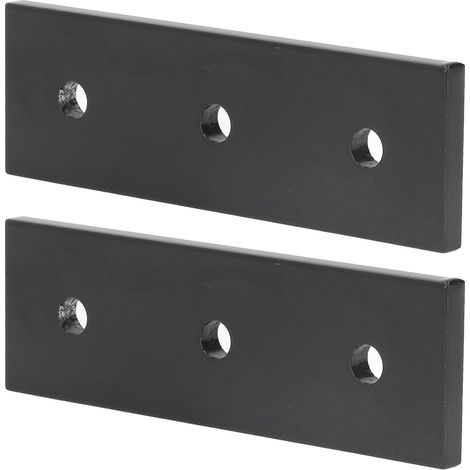 plaques de jonction en alliage d'aluminium 3 trous, équerres de réparation plates pour meubles 4040 (1/5)