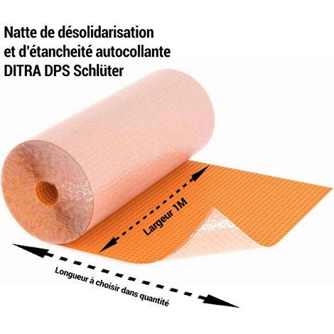 DITRA Natte de désolidarisation et d'étanchéité autocollante / m² SCHLUTER