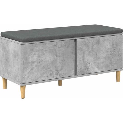 Maison Exclusive - Flurbank mit Kissen mit Speicher Betongrau 100