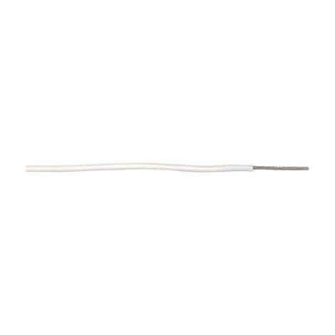Fils de connexion RS PRO UL11028, 7 0,13 mm² 26 AWG, 600 V, MPPE Blanc, 100m ( Prix pour Bobine de 100 Mètres )