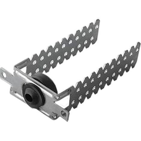 STAFFA ANTIVIBRANTE REGOLABILE distanziatura parete 3 - 12 cm- 100 pezzi  - AKIFIX