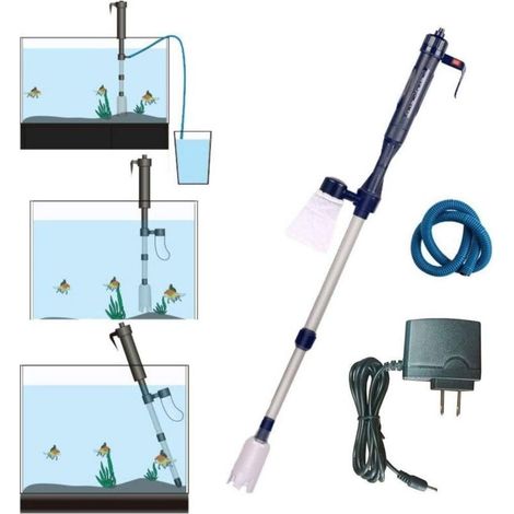 Aspirateur Électrique pour Aquarium – Nettoyeur de Gravier et Changeur d’Eau Automatique – Siphon Pratique pour Entretien Aquariophile (1/4)