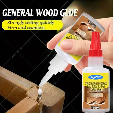 KineShineX Holzleim (weißer Holzleim) – Starker Klebstoff für Möbel- und Holzreparaturen – Kein Bohren erforderlich (1/5)