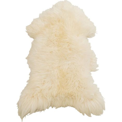 Tapis Imitation Fourrure "Peau" 70x110cm Blanc