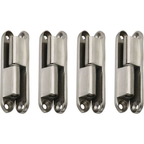 Charniere Porte Placard, 4pcs Charnières de Portes avec Vis 231-1 Charnière Porte Inoxydable Démontable, Paumelles de Porte pour La Maison Meubles Matériel Armoire Garde Porte Tiroir (1/4)