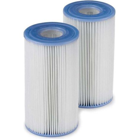 Bardusch-Cartouche filtrante de piscine Intex 29002E Type A, pompe filtrante, papier polyester facile à nettoyer, filtration haute efficacité, lot de 2 (1/4)