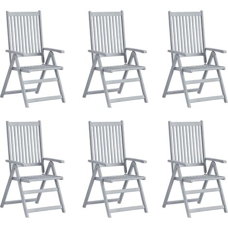 Maison Exclusive - Hochlehner Verstellbar 6 Stk. mit Auflagen Mas