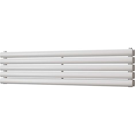 Omeara Axis - White Horizontal Radiator H290mm x W1200mm Double Panel (1/3)