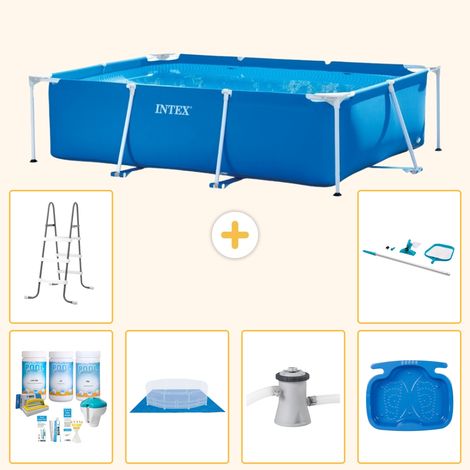 Intex Piscine Tubulaire Rectangulaire - 220x150x60 cm - 7-pièces S20821 (1/5)