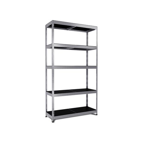 ESTANTERIA METAL 5 ESTANTES PP SIN TORNILLOS RIVET ALLOY
