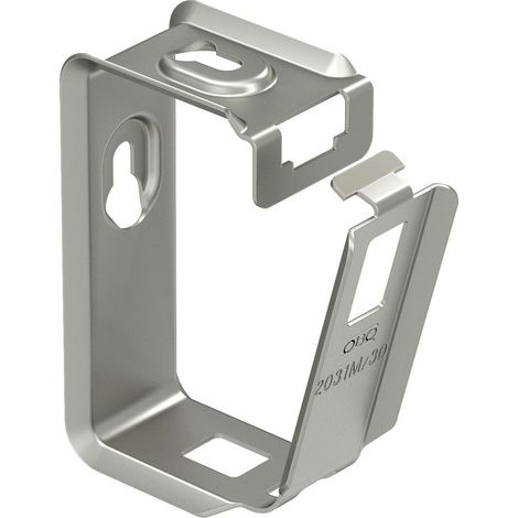 OBO Bettermann Grip-Sammelhalterung 30x NYM3x1,5 Edelstahl, rostfrei A2 1.4301 blank, nachbehandelt, 25 Stück, 2207088