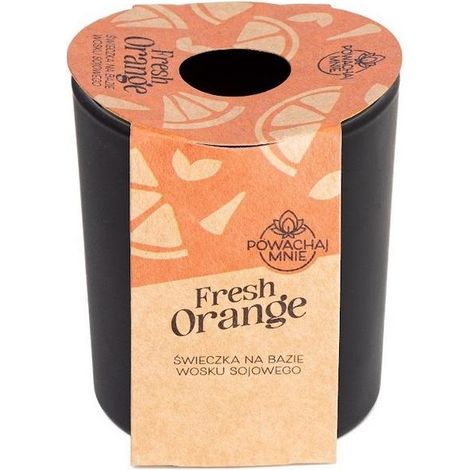 Duftkerze „Smell Me Fresh“ (Orange-Schwarz)