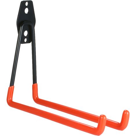 Ganci doppi in acciaio resistenti per garage, utensili elettrici, scale, biciclette