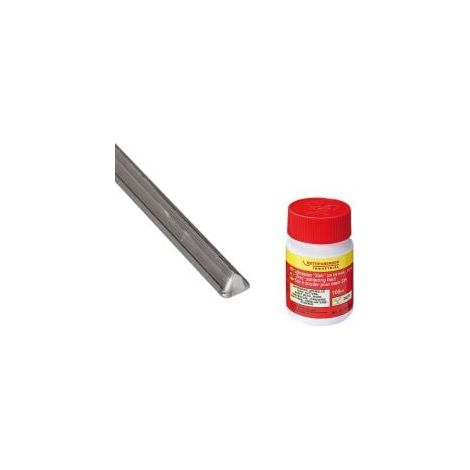 ROTHENBERGER Industrial Set Étain à souder en bâtons 50 g avec Flux de soudure 100 ml - 1500004953