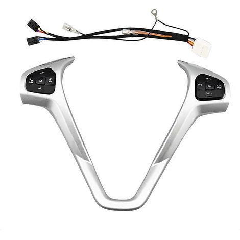 Blauer LED-Tempomat-Schalterknopf mit Lenkradblende und Kabelbaum für Ford Fiesta MK7 MK8 Escort Ecosport 13-15 (1/5)