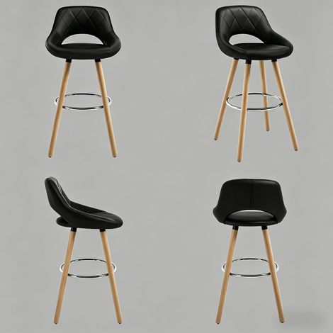 Tabouret de bar multifonctionnel dossier chaise salle à manger cuisine bar bijouterie 1 pièce